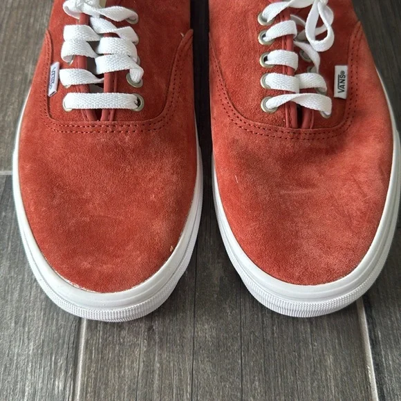 Vans Authentic Pig Suede Shoe Burnt Orange Size Men’s 10.5 or Women's 12 - Picture 2 of 7